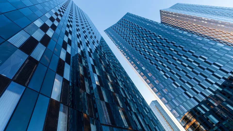 Deansgate Square towers in Manchester city centre