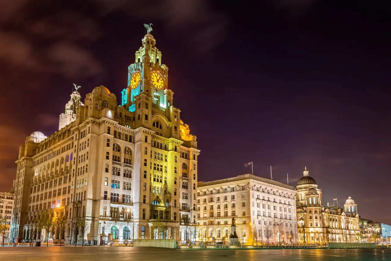 Liverpool at night