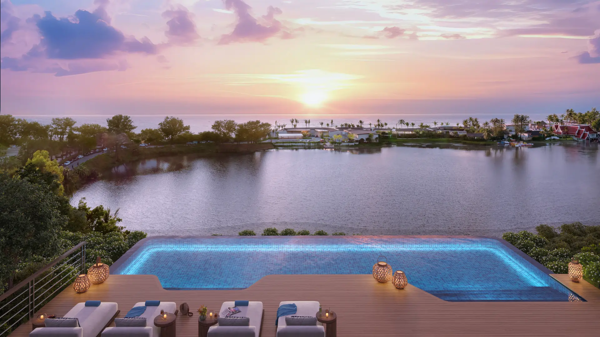 Luxury waterside resort and international property investment