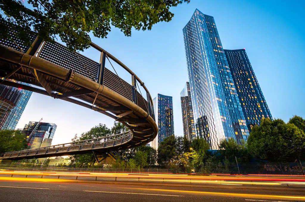 Manchester skyline and international property investment