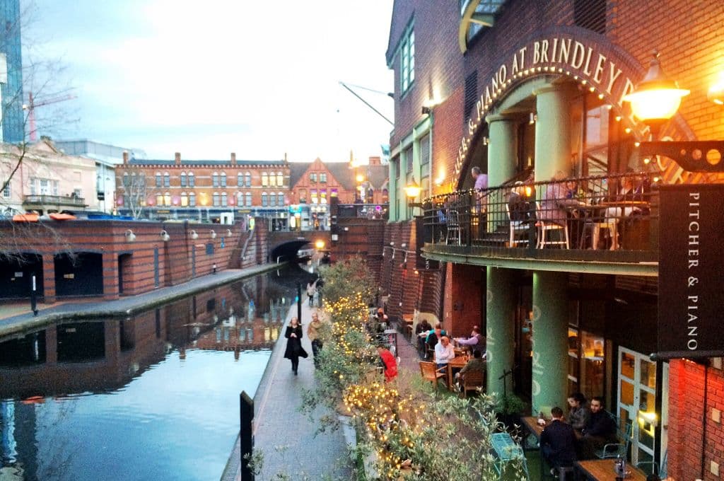Birmingham canals and Brindleyplace
