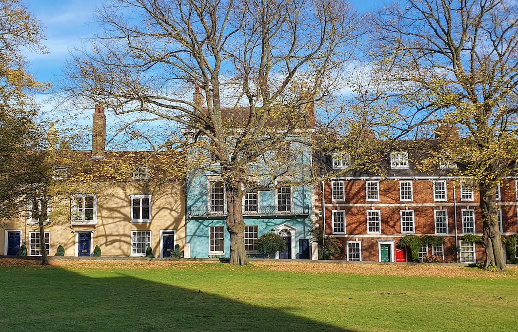 Georgian-style terraced housing located in Lincoln