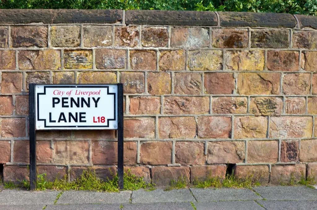 Penny Lane in Liverpool