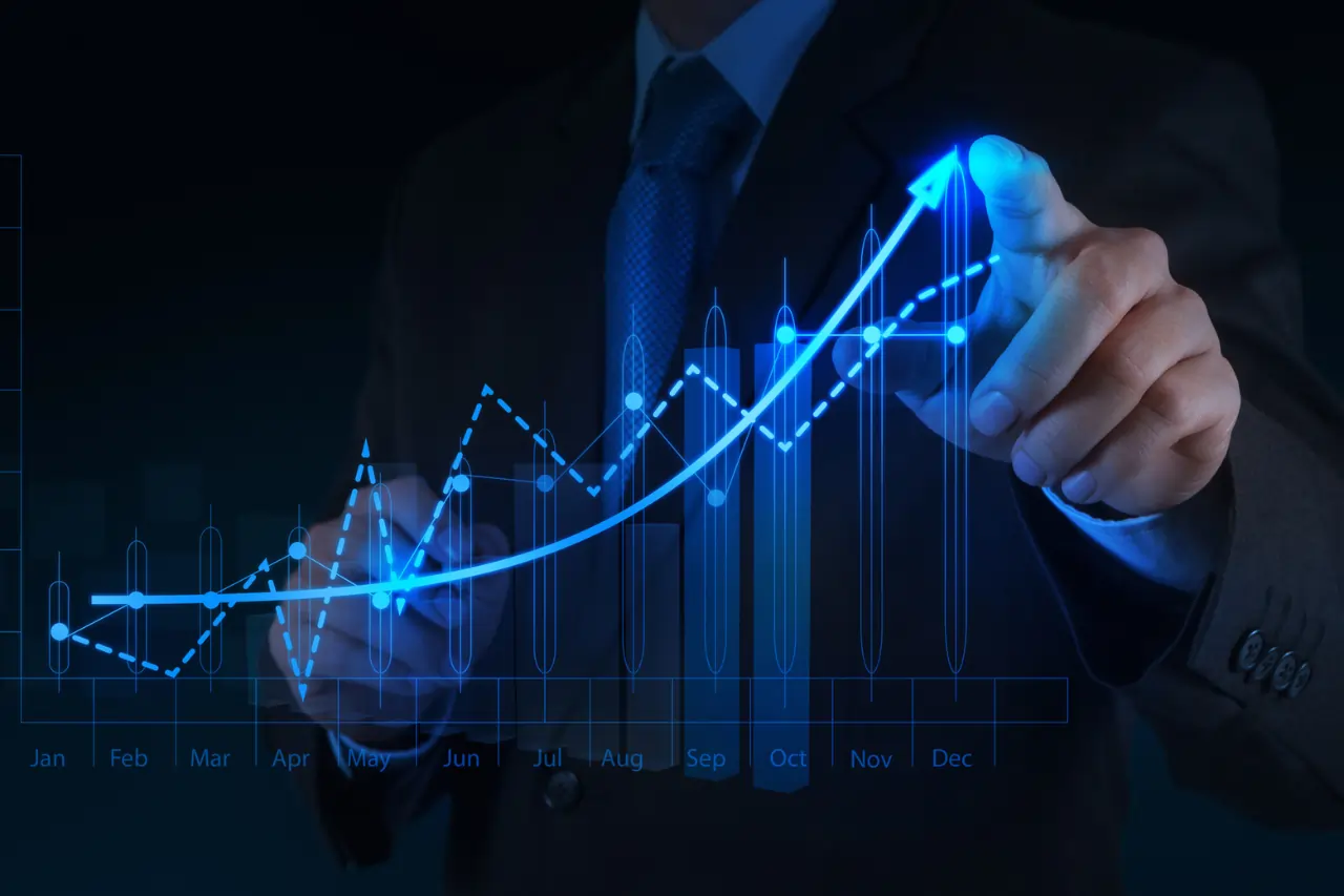 a financial chart